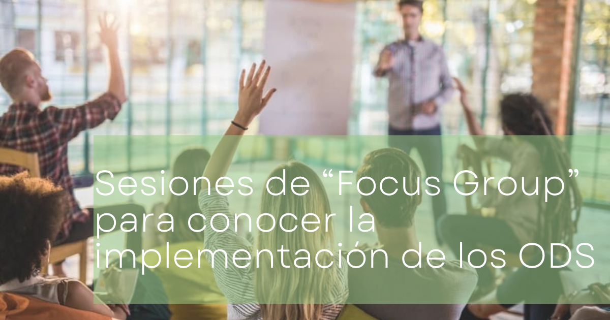 Sesiones de “Focus Group” para conocer la implementación de los ODS